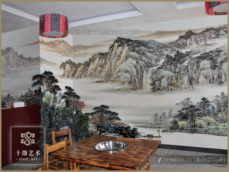 主题餐厅墙绘壁画